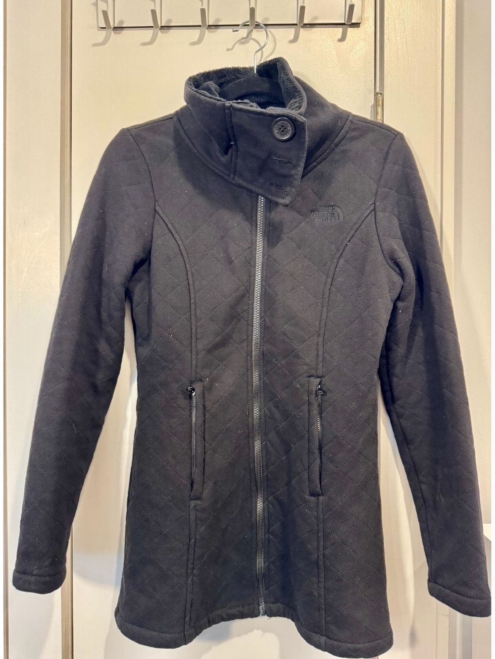 The North Face Women's Black Quilted Fleece Jacket Size S/P